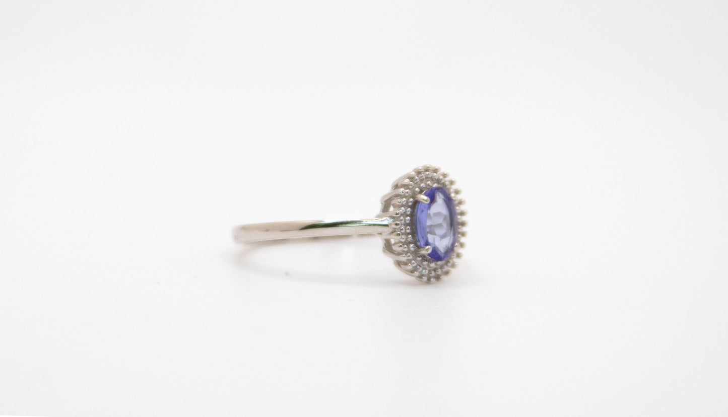 Oval Beaded Ring