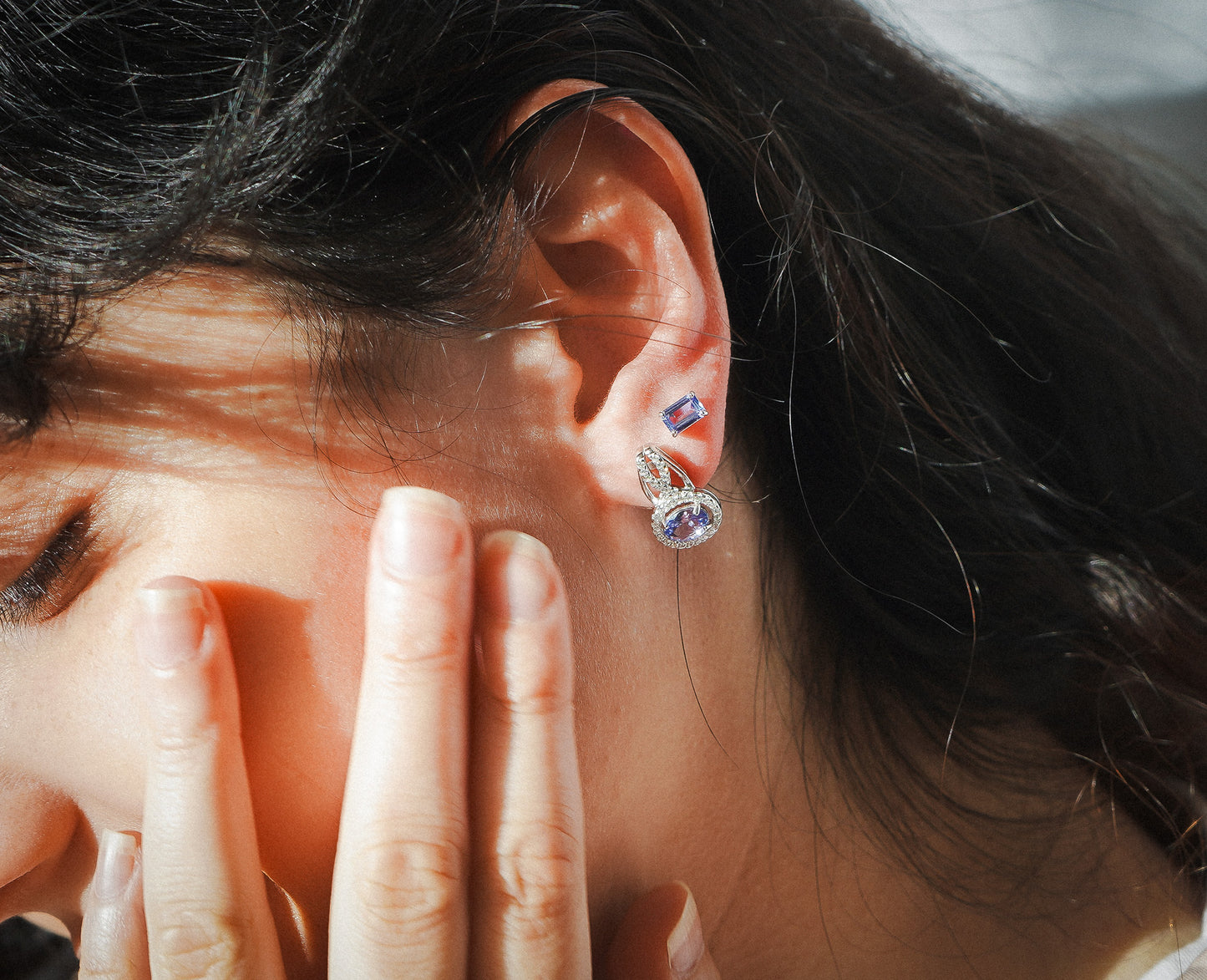 Oval CZ Earrings