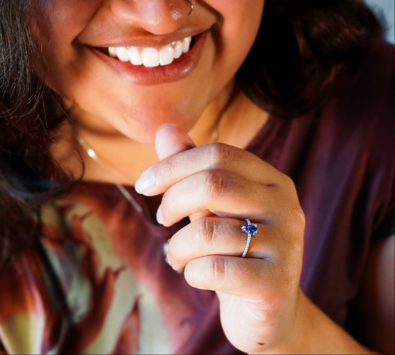 Pear CZ Solitaire Ring