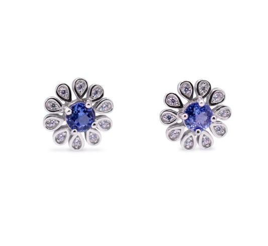 Flower Round Earrings