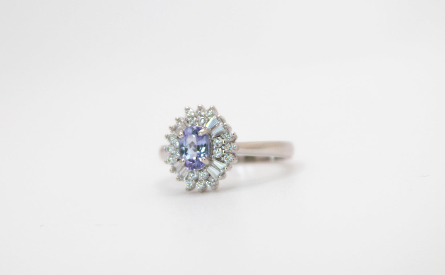 Oval CZ Starburst