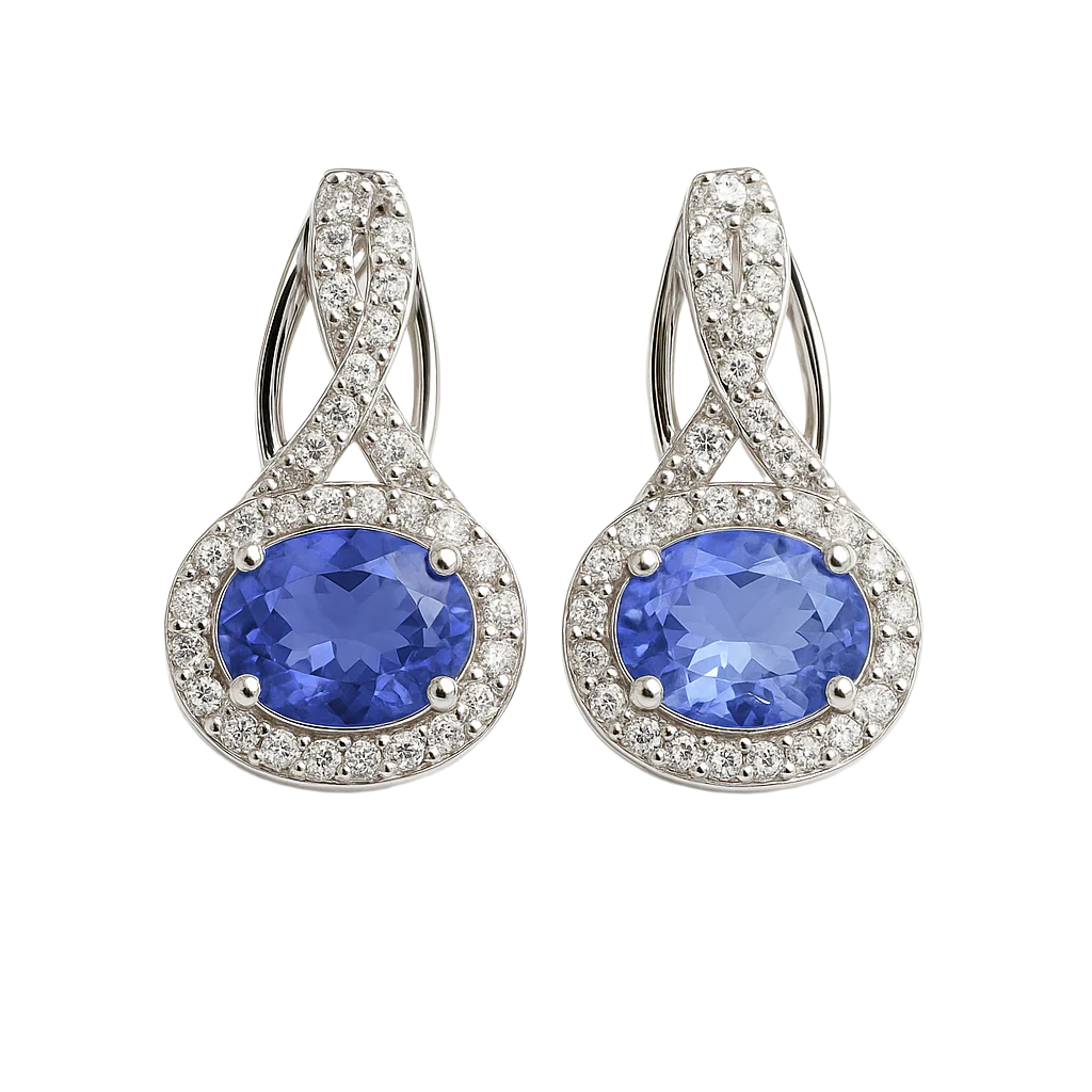 Oval CZ Earrings